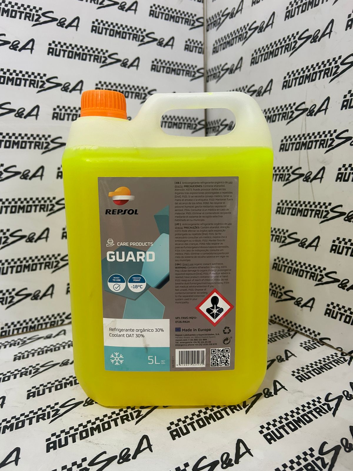 ANTICONGELANTE REFRIGERANTE REPSOL GUARD 5L
